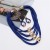 occidental style fashion  Metal multilayer chain temperament exaggerating necklace earrings set