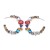 occidental style exaggerating geometryc Alloy diamond earrings  brief temperament super colorful diamond ear st