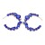 occidental style exaggerating geometryc Alloy diamond earrings  brief temperament super colorful diamond ear st