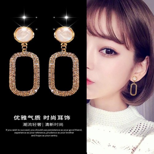  earrings woman pure silver temperament Japan and Korea earrings samll Ear clip wind Earring