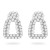occidental style fashion Alloy embed Pearl earrings  temperament personality all-Purpose earrings Earring woman F