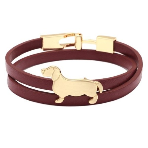  lady fine leather bracelet brief all-Purpose studentbracelet creative Alloy chain