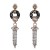 occidental style wind long style claw diamond earring Metal tassel personality earrings high-end Earring