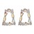 occidental style geometry earrings fashion personality all-Purpose temperament Alloy diamond ear stud Earring