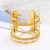 occidental style  fashion exaggerating Metal weave bangle  width surface opening