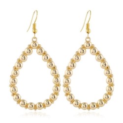 occidental style Earring  fashion exaggerating geometry hollow surface earring..