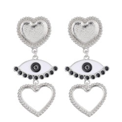 occidental style fashion Metal concise eyes love temperament ear stud