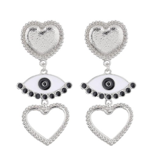 occidental style fashion Metal concise eyes love temperament ear stud