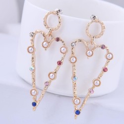925 silver  Korean style fashion sweet triangle exaggerating temperament perso..