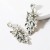 exaggerating temperament Acrylic diamond fully-jewelled earrings woman occidental style wind fashion ear stud wi