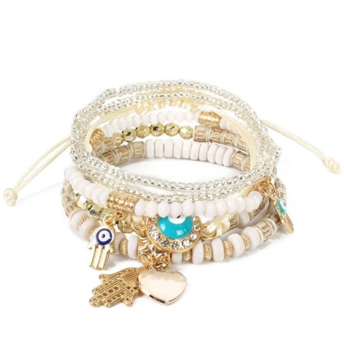 occidental style fashion trend  retro brief all-Purpose lovely personality  multilayer bracelet woman F