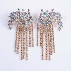 new Earring  Bohemia Alloy fully-jewelled tassel earrings