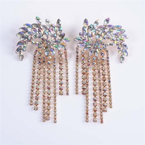 new Earring  Bohemia Alloy fully-jewelled tassel earrings