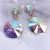 occidental style earrings Alloy Round glass crystal geometry colorfulO Word woman style ear stud