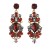 occidental style fashion exaggerating Earring retro Alloy earrings geometry diamond long style earrings