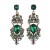 occidental style fashion exaggerating Earring retro Alloy earrings geometry diamond long style earrings