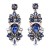 occidental style fashion exaggerating Earring retro Alloy earrings geometry diamond long style earrings