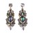 occidental style fashion exaggerating Earring retro Alloy earrings geometry diamond long style earrings
