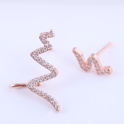 04203 high quality  Korean style fashion sweetOL samll flash diamond asymmetry..