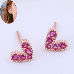 05501 high quality  Korean style fashion sweetOL samll flash diamond love pers..