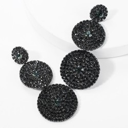 occidental style exaggerating multilayer Round diamond glass diamond Rhineston..