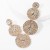 occidental style exaggerating multilayer Round diamond glass diamond Rhinestone fully-jewelled earrings woman su