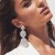 occidental style exaggerating multilayer Round diamond glass diamond Rhinestone fully-jewelled earrings woman su