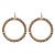 occidental style fashion earrings lady color beads earring fashion Round