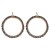 occidental style fashion earrings lady color beads earring fashion Round