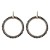 occidental style fashion earrings lady color beads earring fashion Round