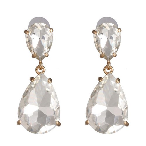 occidental style classic fashion drop earrings earring color glass all-Purpose