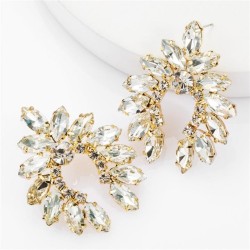 occidental style exaggerating fashion Alloy diamond Rhinestone geometry earrin..
