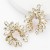 occidental style exaggerating fashion Alloy diamond Rhinestone geometry earrings woman super fully-jewelled ear 