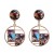 occidental style fashion earrings Opal earring retro wind
