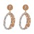 occidental style fashion earrings geometry glass diamond exaggerating earring
