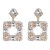 occidental style fashion earrings geometry glass diamond exaggerating earring