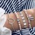occidental style bracelet set personality meteor Moon geometry