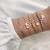 occidental style bracelet set personality meteor Moon geometry