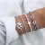 occidental style bracelet set personality meteor Moon geometry