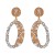  occidental style personality geometry ear stud color diamond mosaic glass exaggerating