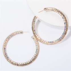 occidental style personality big circle Alloy diamond Rhinestone fully-jewelle..