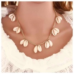 occidental style  Bohemian style natural Shells necklace all-Purpose short sty..