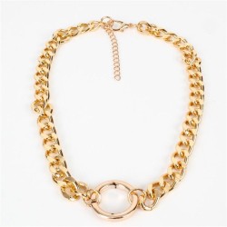 occidental style personality  chain circle splice women necklace woman necklac..