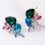 occidental style exaggerating fashion glass diamond diamond colorful diamond earrings woman trend wind ful