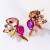 occidental style exaggerating fashion glass diamond diamond colorful diamond earrings woman trend wind ful