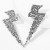fashion creative Alloy diamond diamond earrings woman occidental style exaggerating personality claw chain