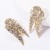 creative samll wings Rhinestone diamond earrings woman occidental style exaggerating wind ear stud