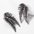creative samll wings Rhinestone diamond earrings woman occidental style exaggerating wind ear stud