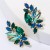 fashion occidental style personality Alloy diamond Rhinestone fully-jewelled earrings woman trend brief ear stud