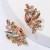 fashion occidental style personality Alloy diamond Rhinestone fully-jewelled earrings woman trend brief ear stud